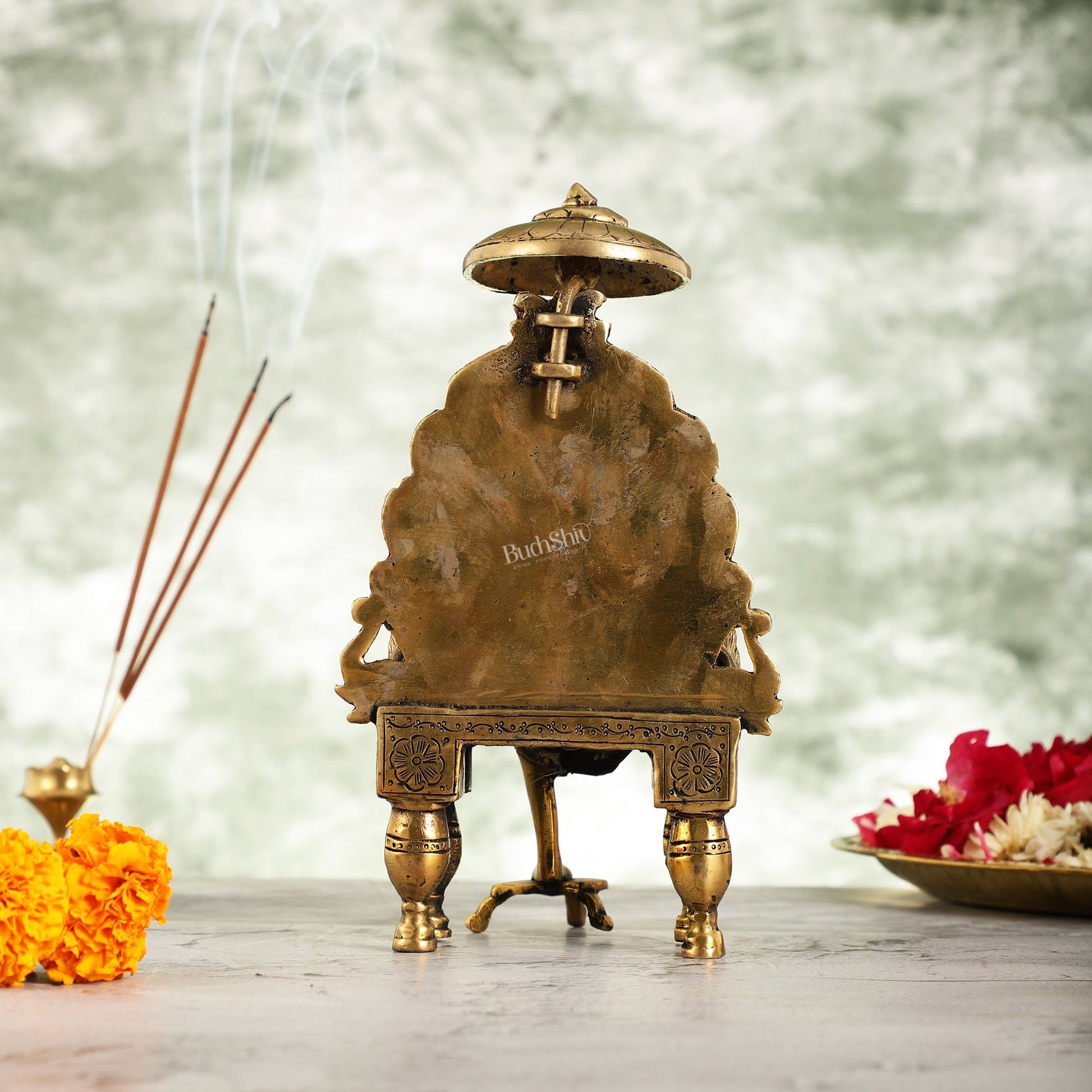 Handcrafted Brass Sai Baba Statue - 9 Inch