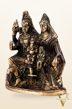 Handcrafted Brass Shiva Parivar Statue