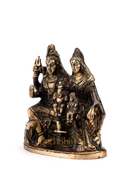 Handcrafted Brass Shiva Parivar Statue