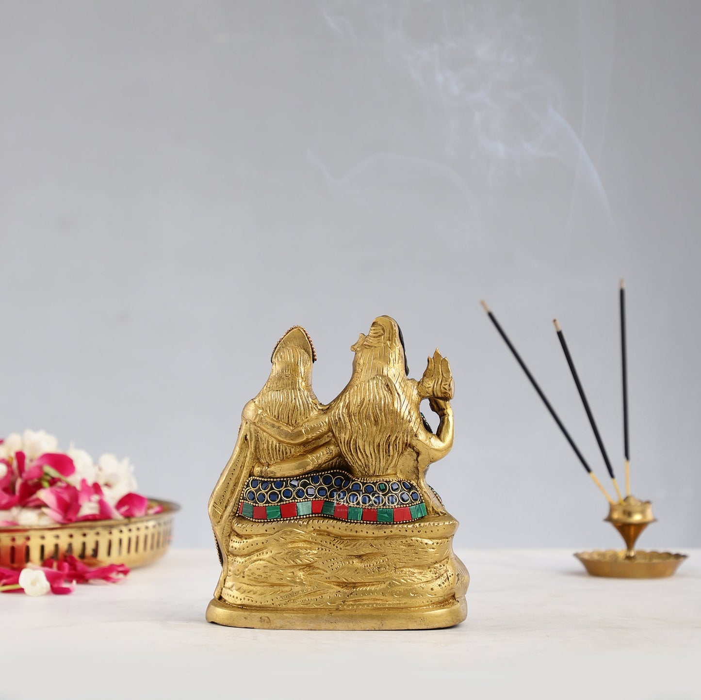 Handcrafted Brass Shiva Parivar Statue