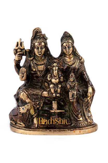 Handcrafted Brass Shiva Parivar Statue