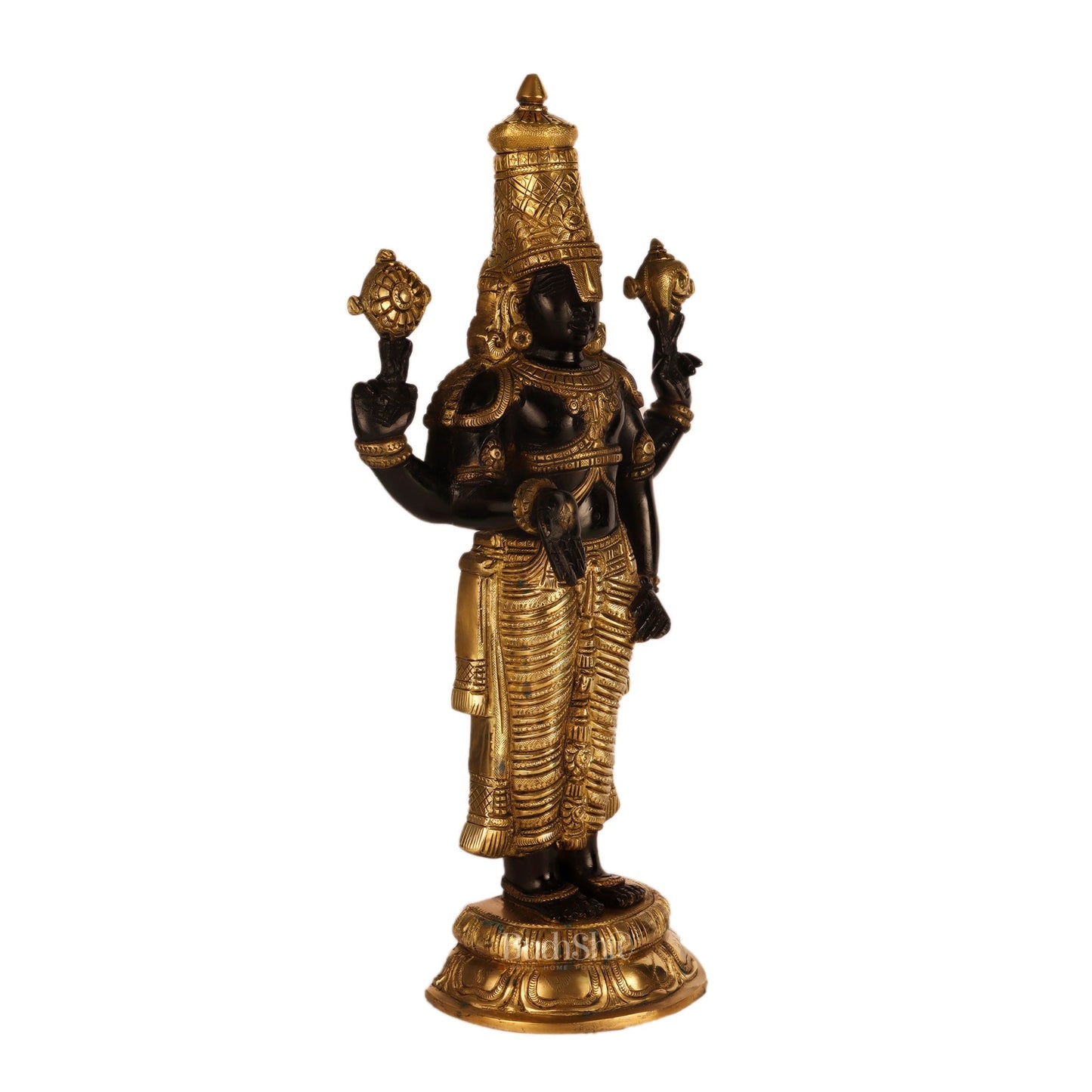Handcrafted Brass Tirupati Balaji Statue | Lord Venkateshwara Swamy | 18 inch
