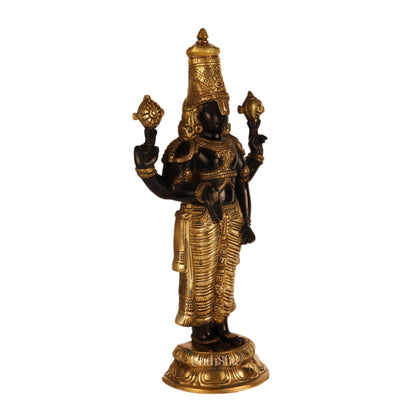 Handcrafted Brass Tirupati Balaji Statue | Lord Venkateshwara Swamy | 18 inch
