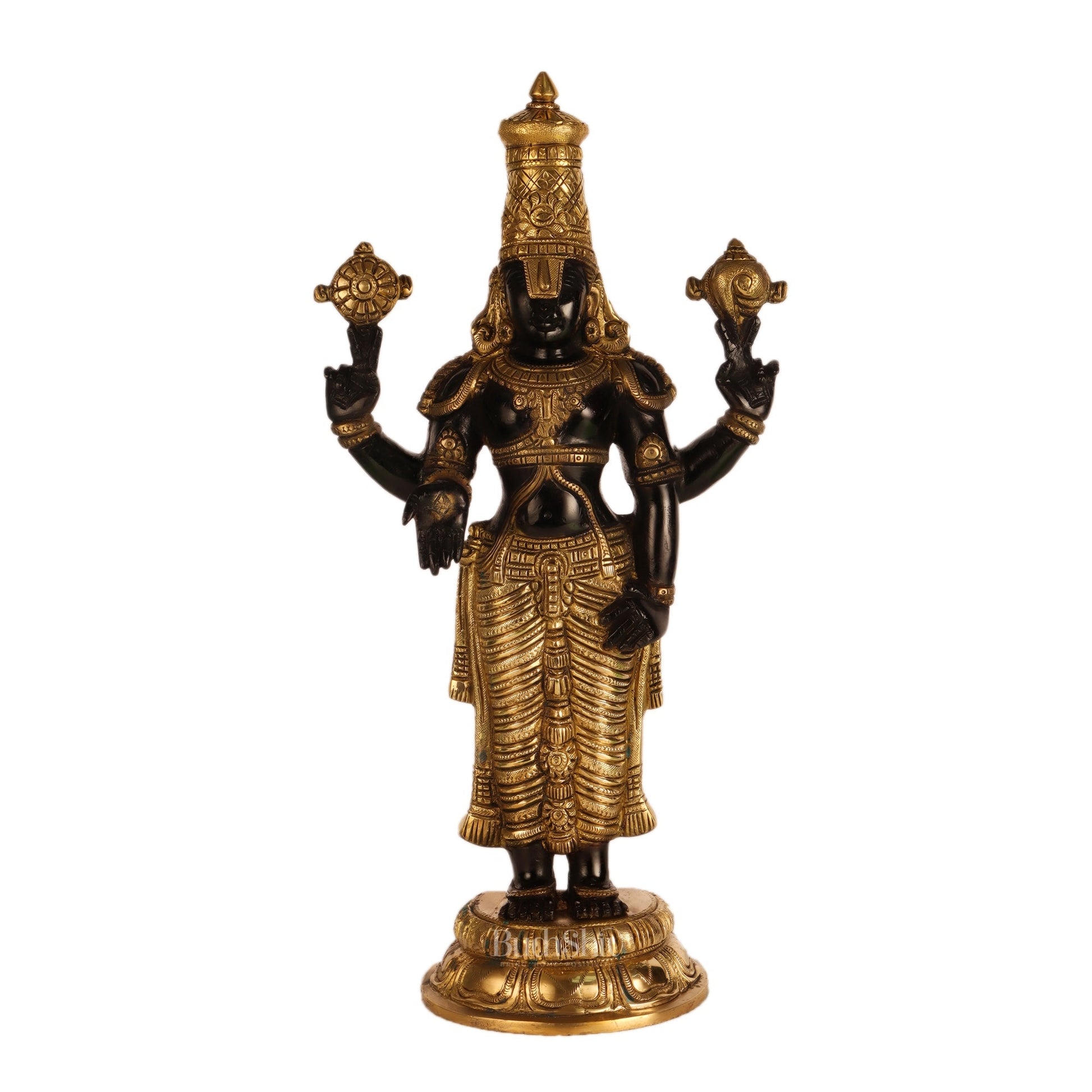 Handcrafted Brass Tirupati Balaji Statue | Lord Venkateshwara Swamy | 18 inch