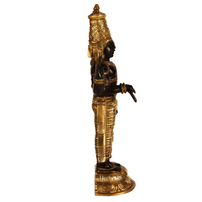 Handcrafted Brass Tirupati Balaji Statue | Lord Venkateshwara Swamy | 18 inch