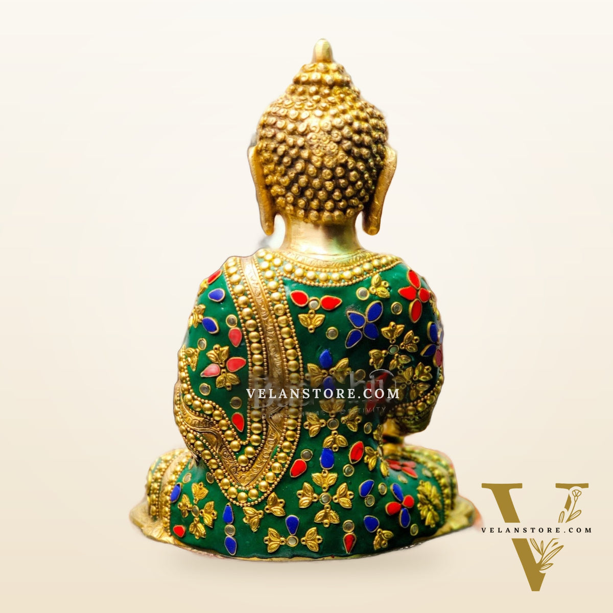 Handcrafted Buddha Statue in Bhoomisparsha Mudra Fine 10"