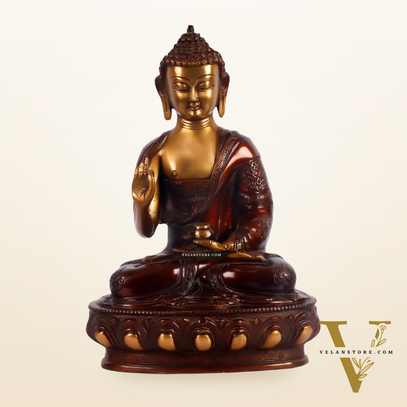 Handcrafted Buddha Statue in Vitarka Mudra | 12 inches Height