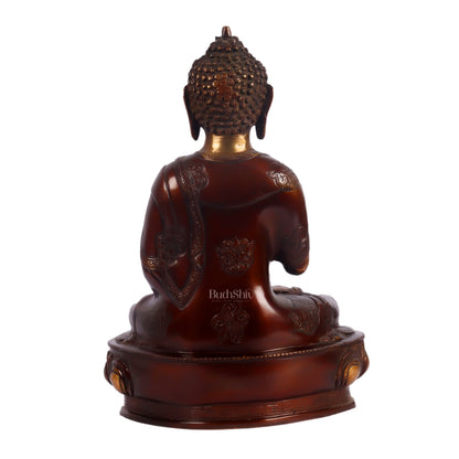 Handcrafted Buddha Statue in Vitarka Mudra | 12 inches Height