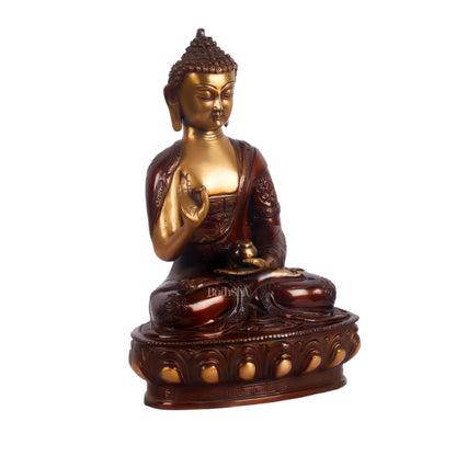 Handcrafted Buddha Statue in Vitarka Mudra | 12 inches Height