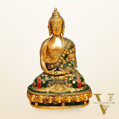 Handcrafted Buddha Statue meditation pose 7.5"