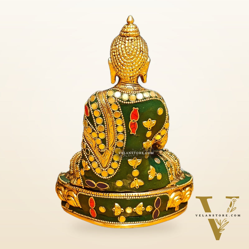 Handcrafted Buddha Statue meditation pose 7.5"