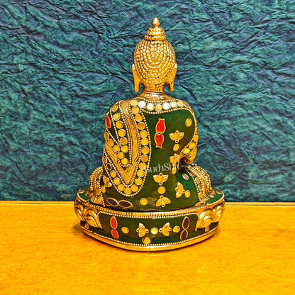 Handcrafted Buddha Statue meditation pose 7.5"