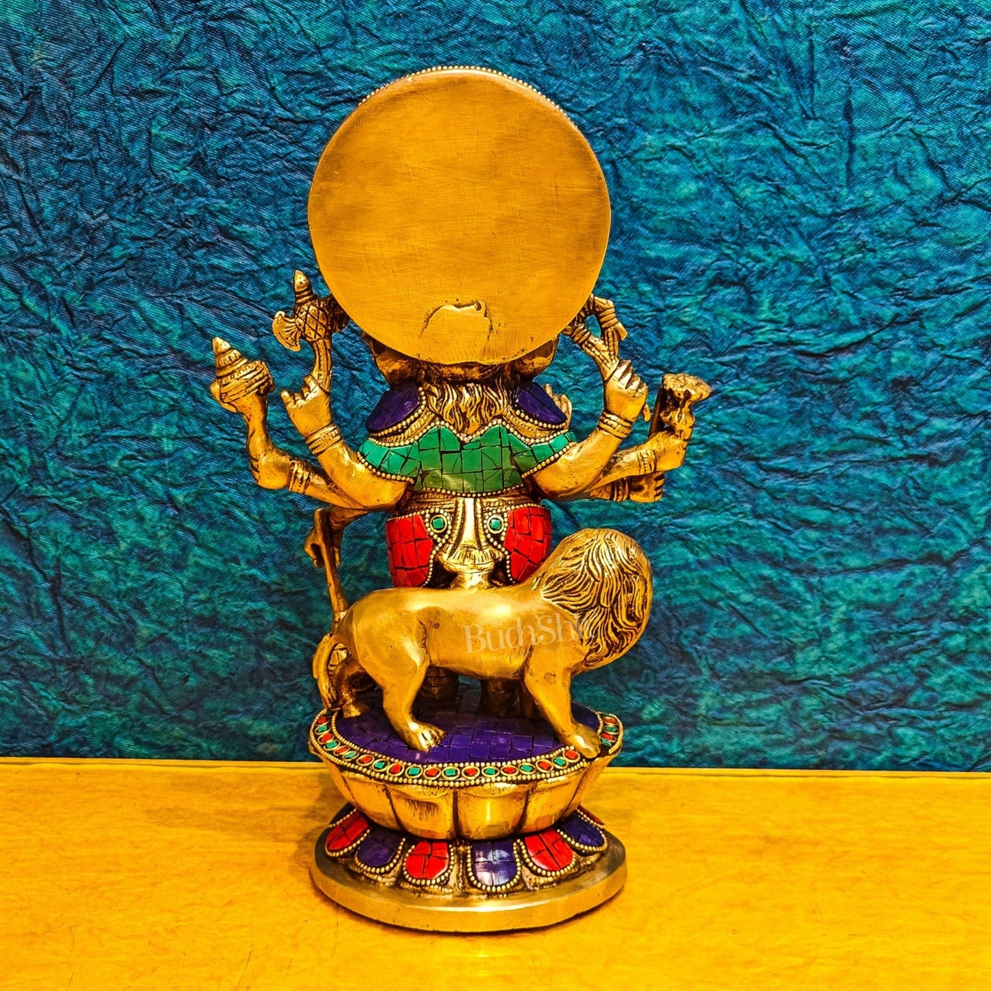 Handcrafted Dhrishti Ganesh Statue - Ward off Evil with Lord Ganesha Incarnation 12"