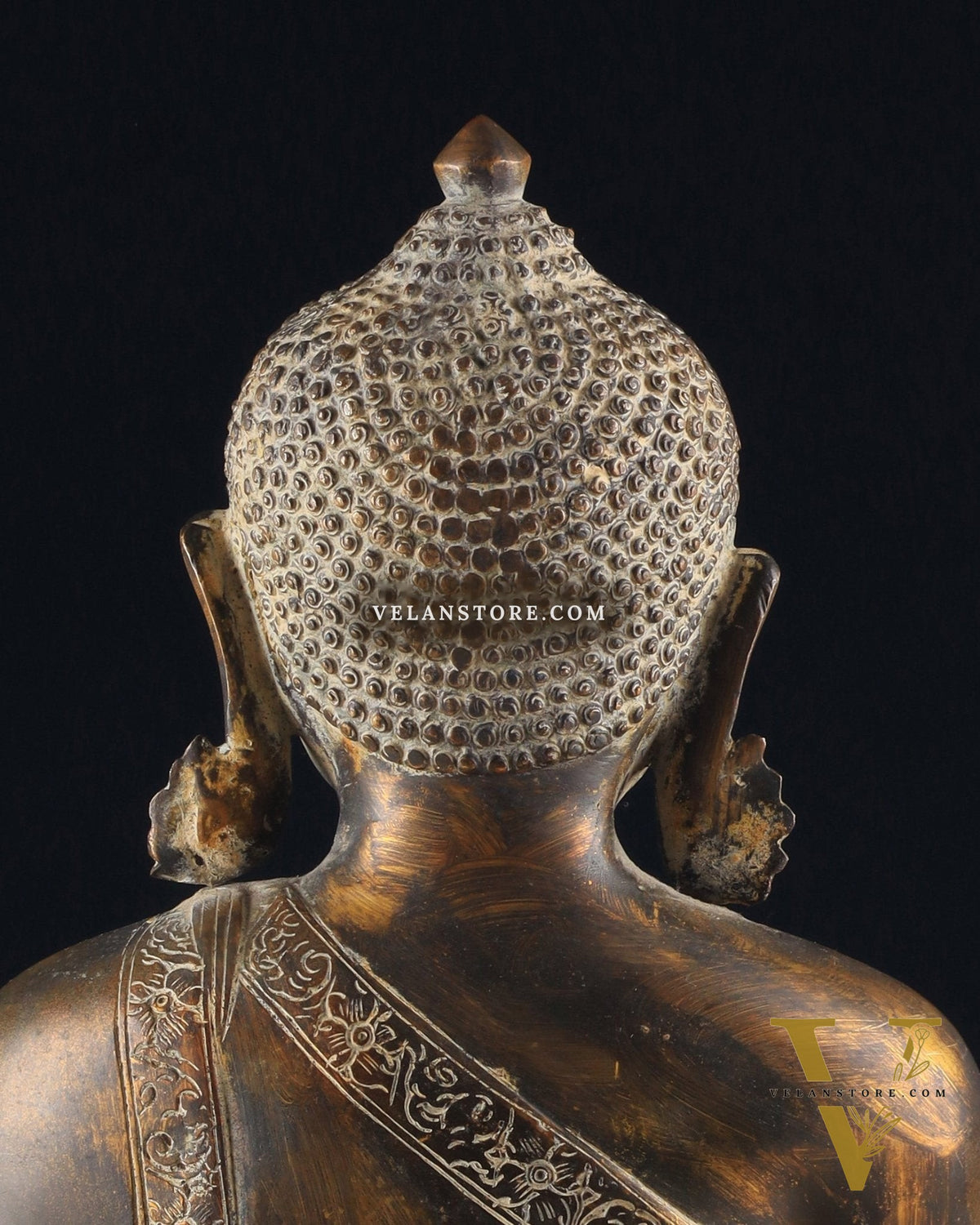Handcrafted Fine Brass Buddha Statue | Bhoomisparsha Mudra |15"