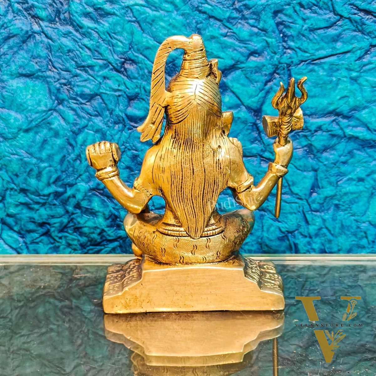 Handcrafted Fine Brass Lord Shiva Statue | Aashirwaad Mudra | 7"