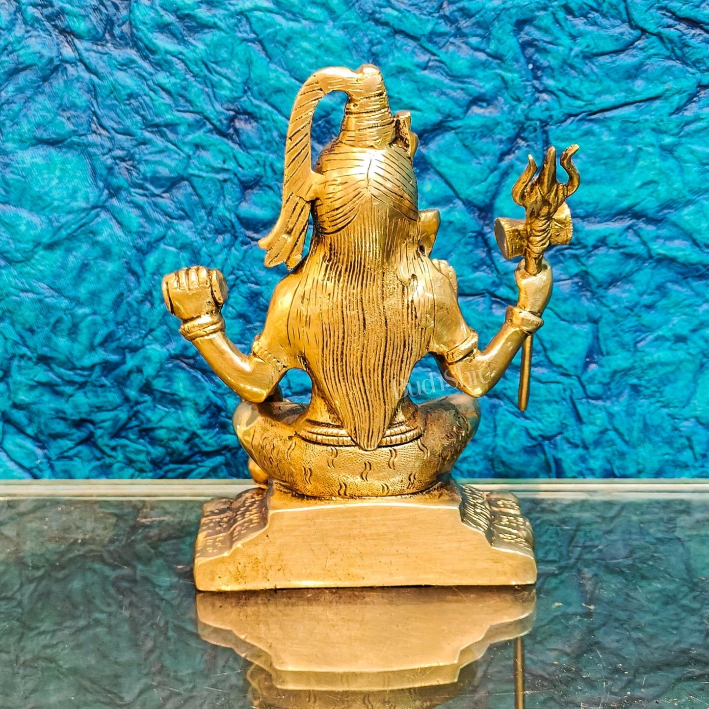 Handcrafted Fine Brass Lord Shiva Statue | Aashirwaad Mudra | 7"