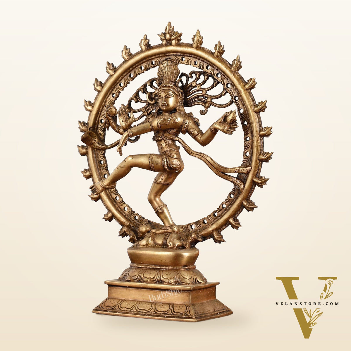 Handcrafted Fine Brass Nataraja Statue - 13" Height