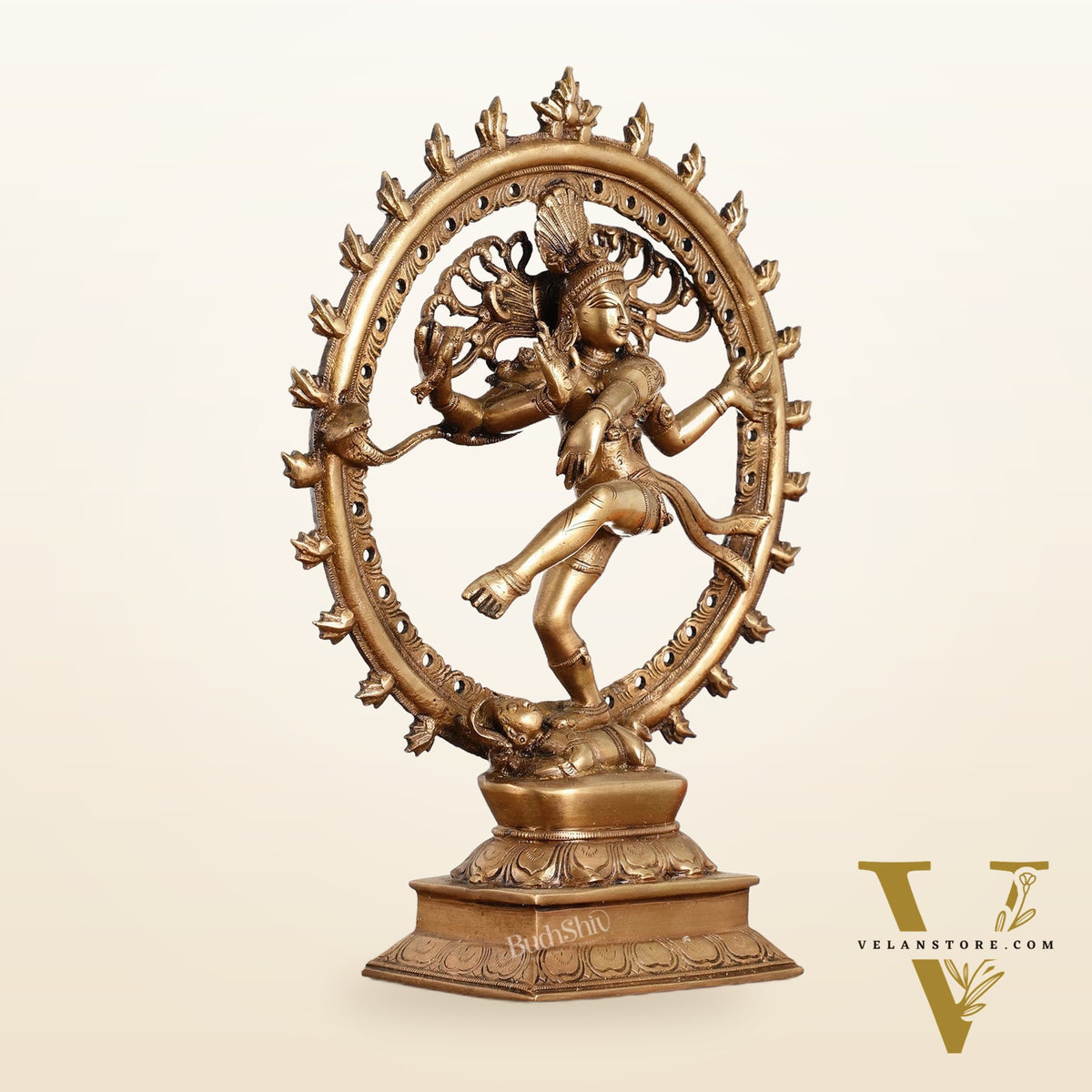 Handcrafted Fine Brass Nataraja Statue - 13" Height