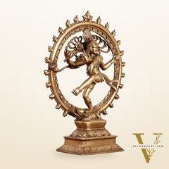 Handcrafted Fine Brass Nataraja Statue - 13" Height