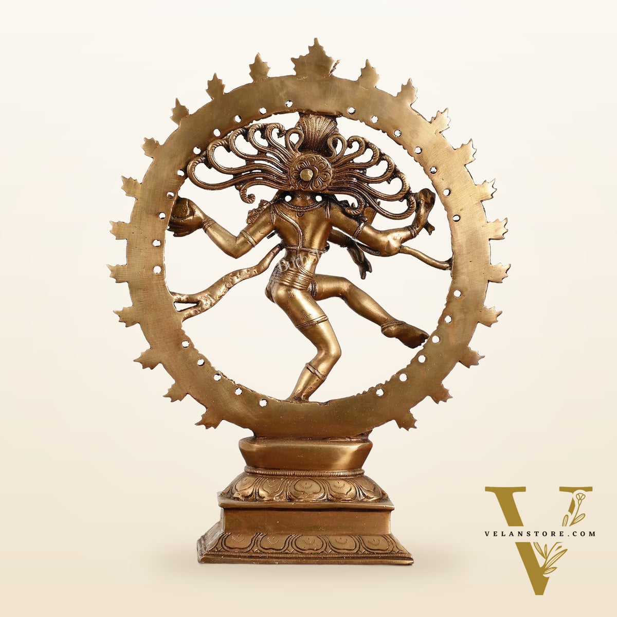 Handcrafted Fine Brass Nataraja Statue - 13" Height