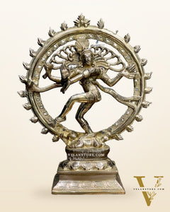Handcrafted Fine Brass Nataraja Statue - 13" Height