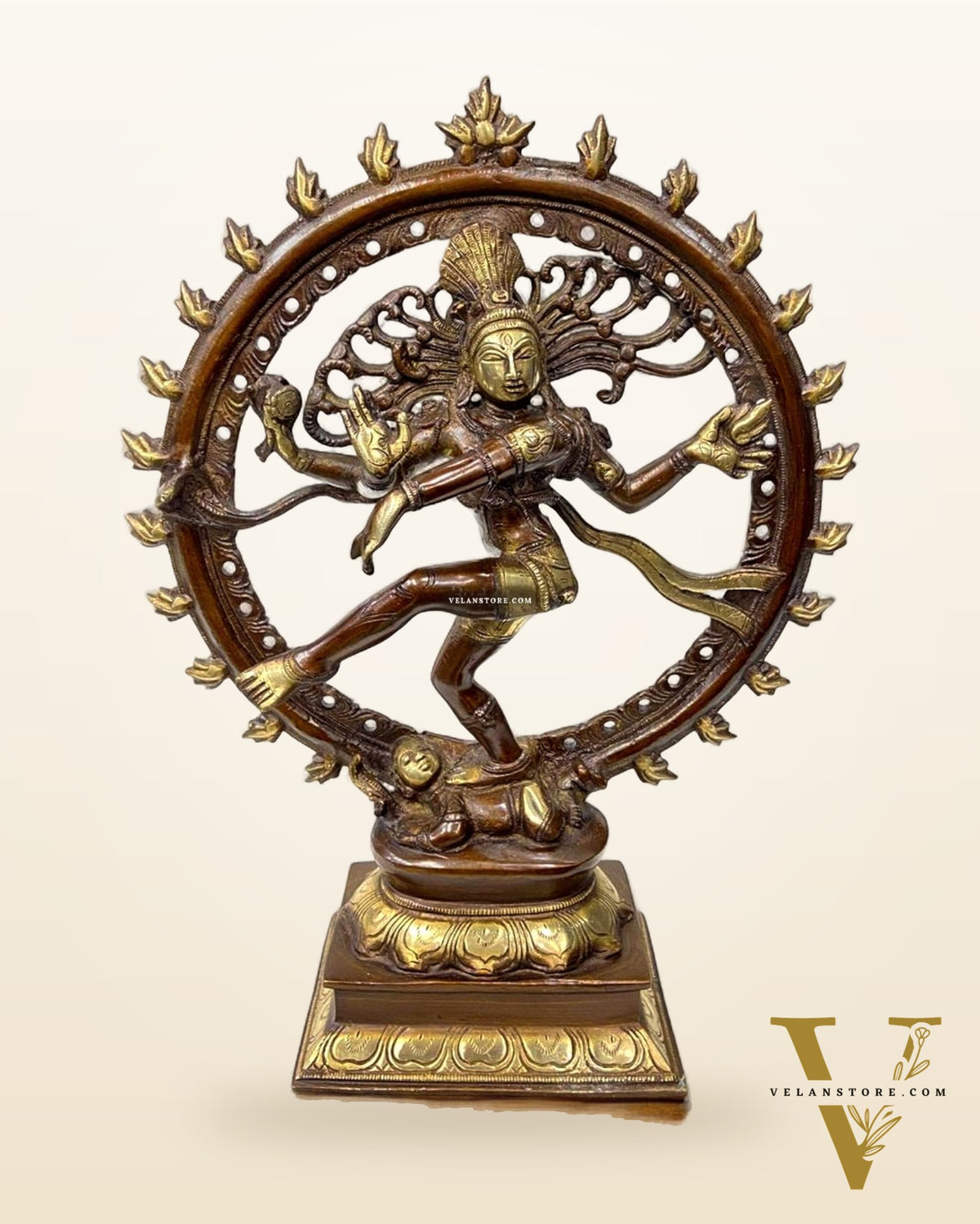 Handcrafted Fine Brass Nataraja Statue - 13" Height
