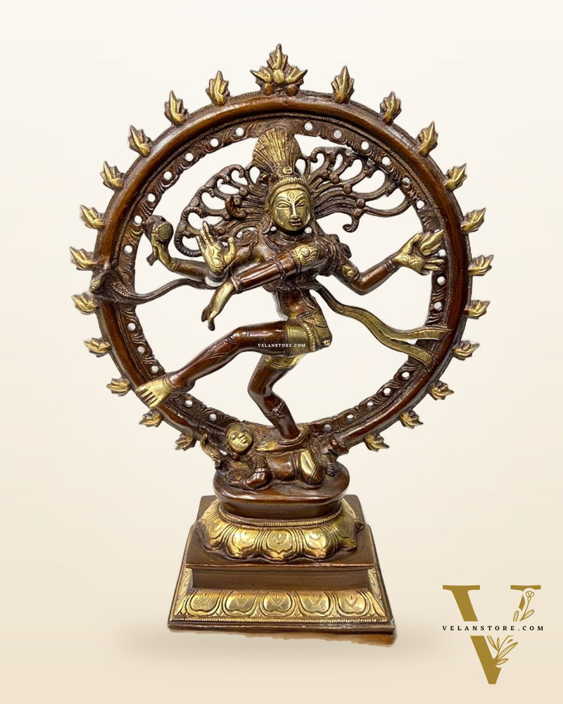 Handcrafted Fine Brass Nataraja Statue - 13" Height