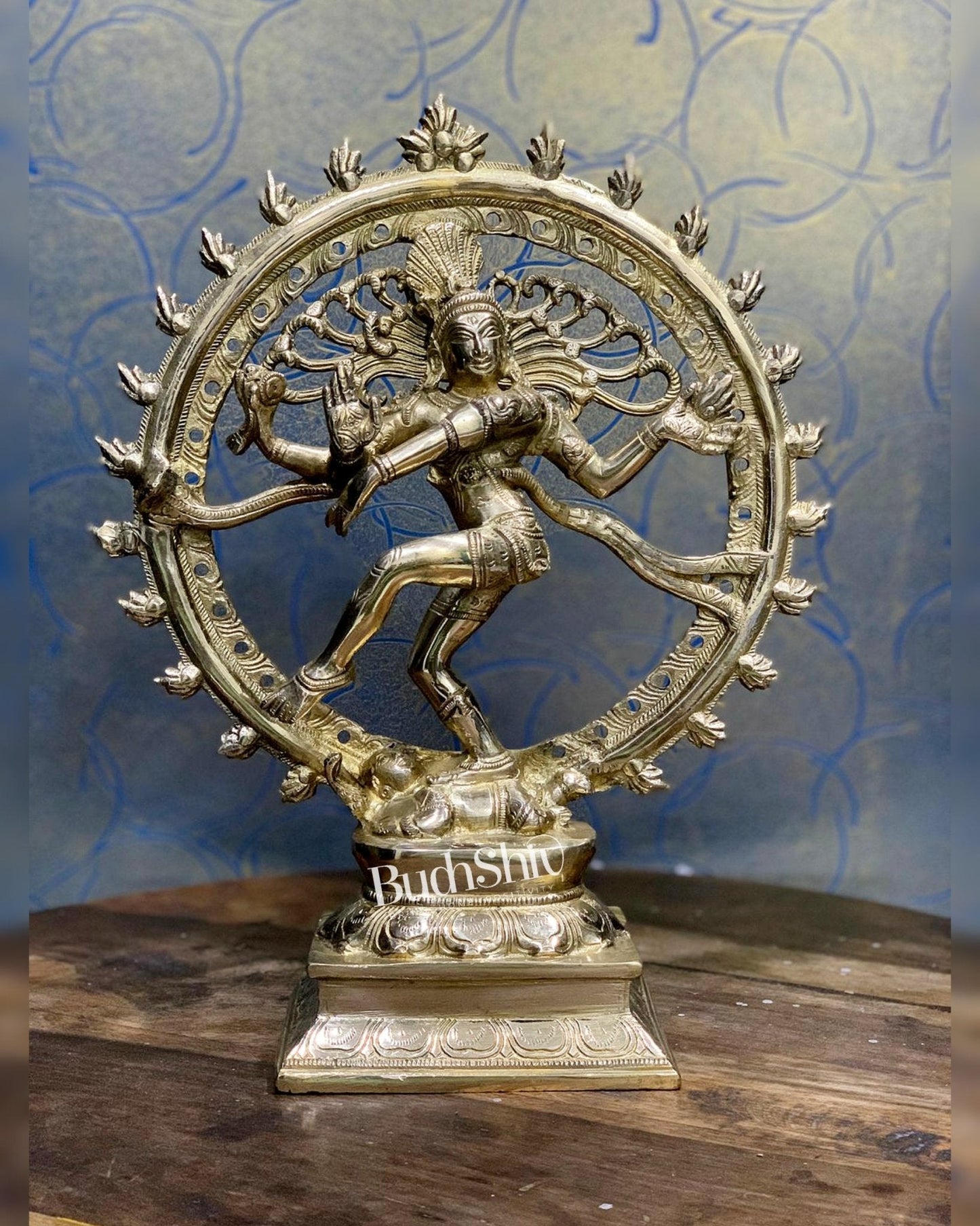Handcrafted Fine Brass Nataraja Statue - 13" Height