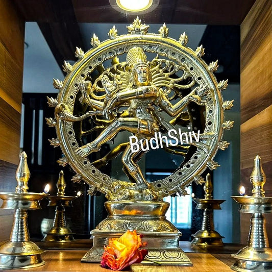 Handcrafted Fine Brass Nataraja Statue - 13" Height