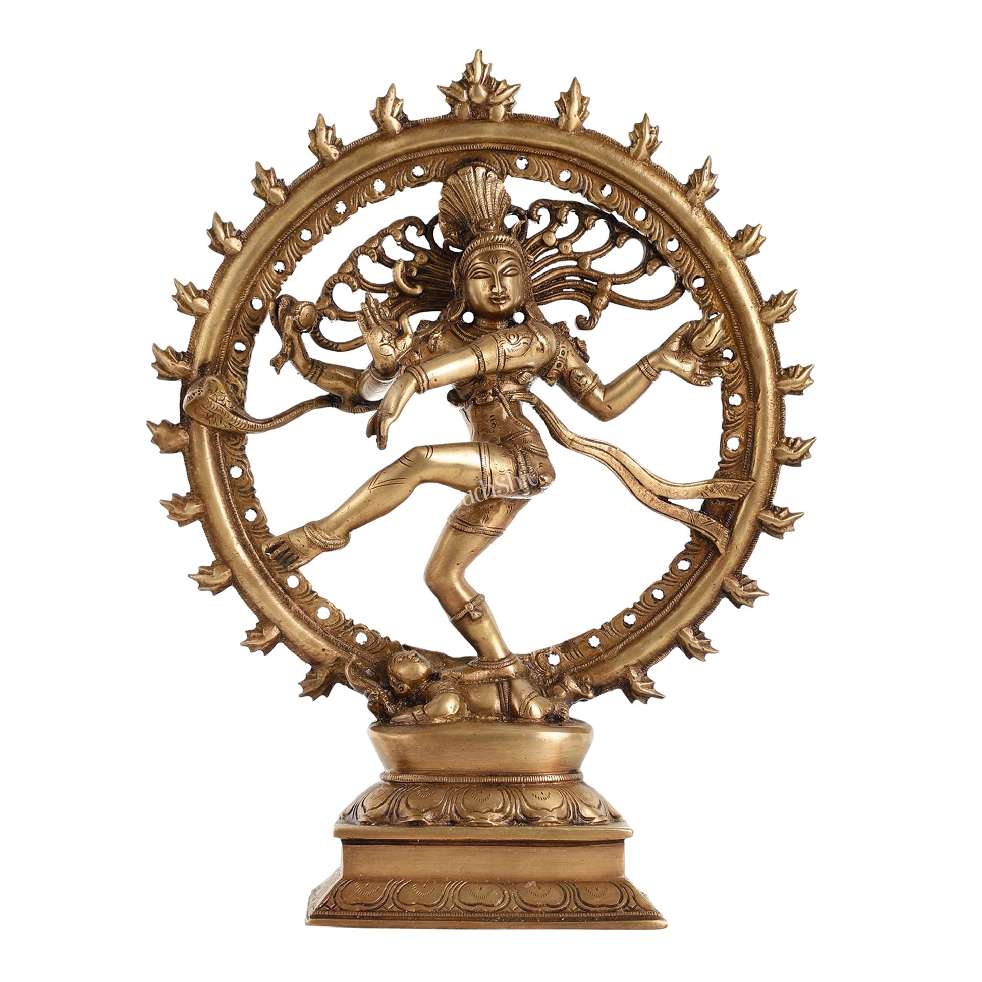 Handcrafted Fine Brass Nataraja Statue - 13" Height
