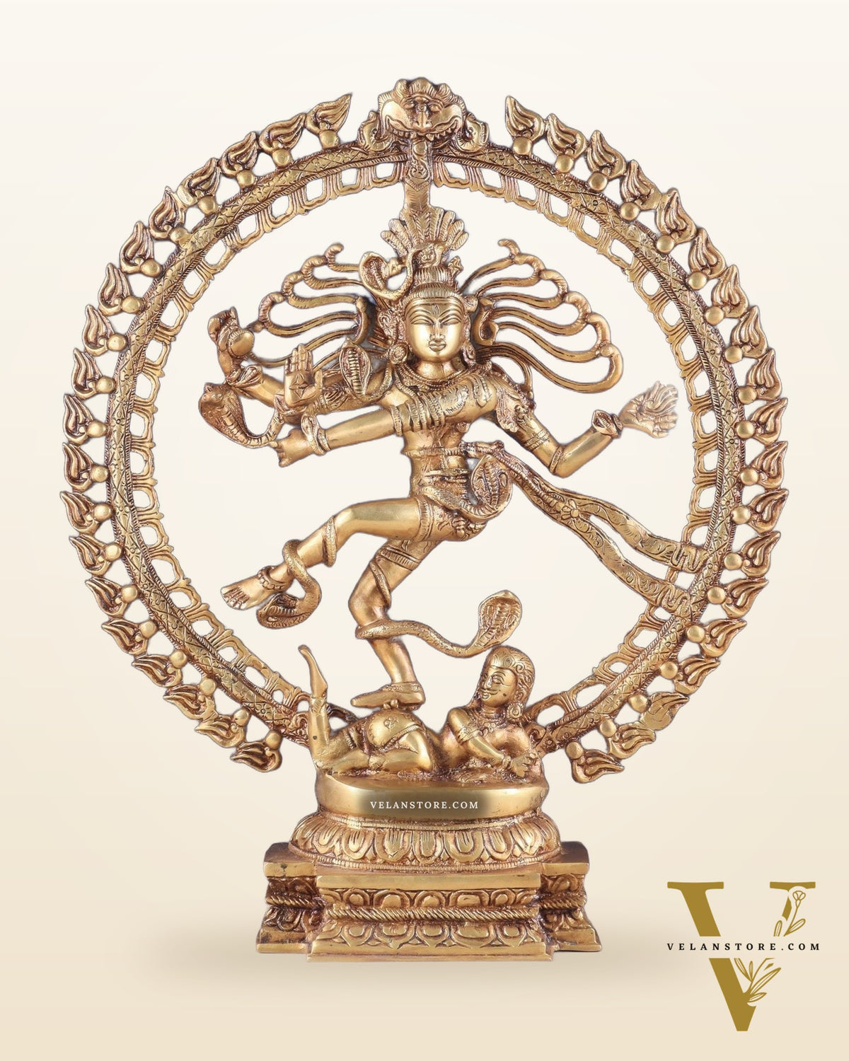 Handcrafted Fine Brass Nataraja Statue - 20.5" Height