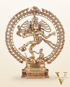 Handcrafted Fine Brass Nataraja Statue - 20.5" Height
