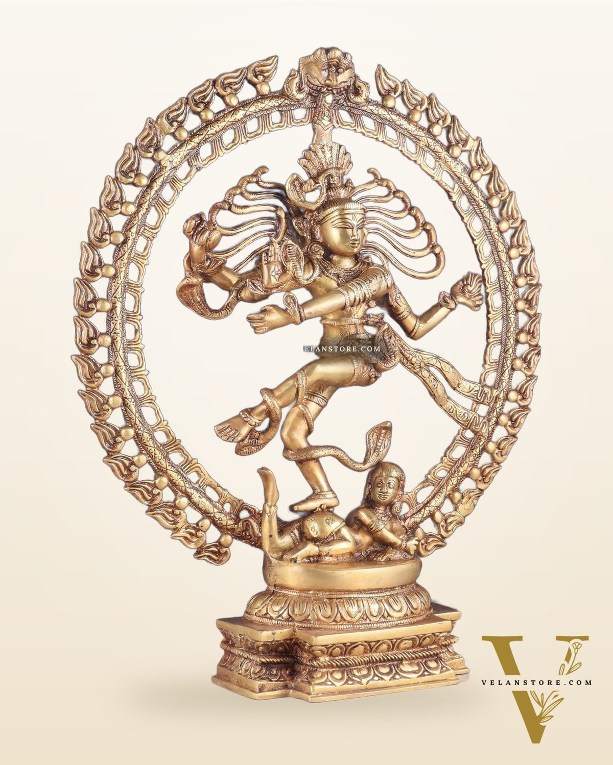 Handcrafted Fine Brass Nataraja Statue - 20.5" Height