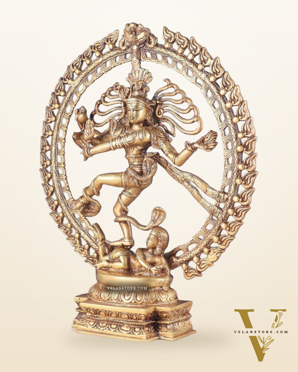 Handcrafted Fine Brass Nataraja Statue - 20.5" Height