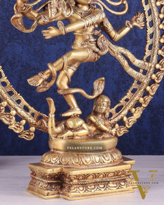 Handcrafted Fine Brass Nataraja Statue - 20.5" Height