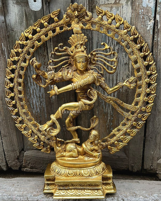 Handcrafted Fine Brass Nataraja Statue - 20.5" Height