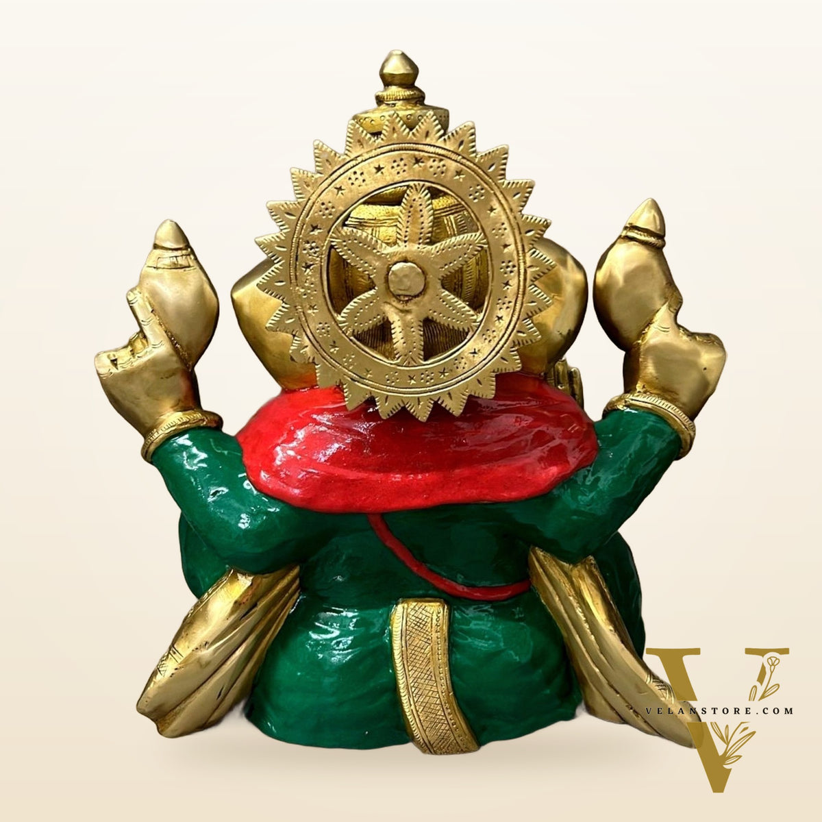 Handcrafted Ganapati Aashirwad Idol - 13" Tall, 12.5 kg
