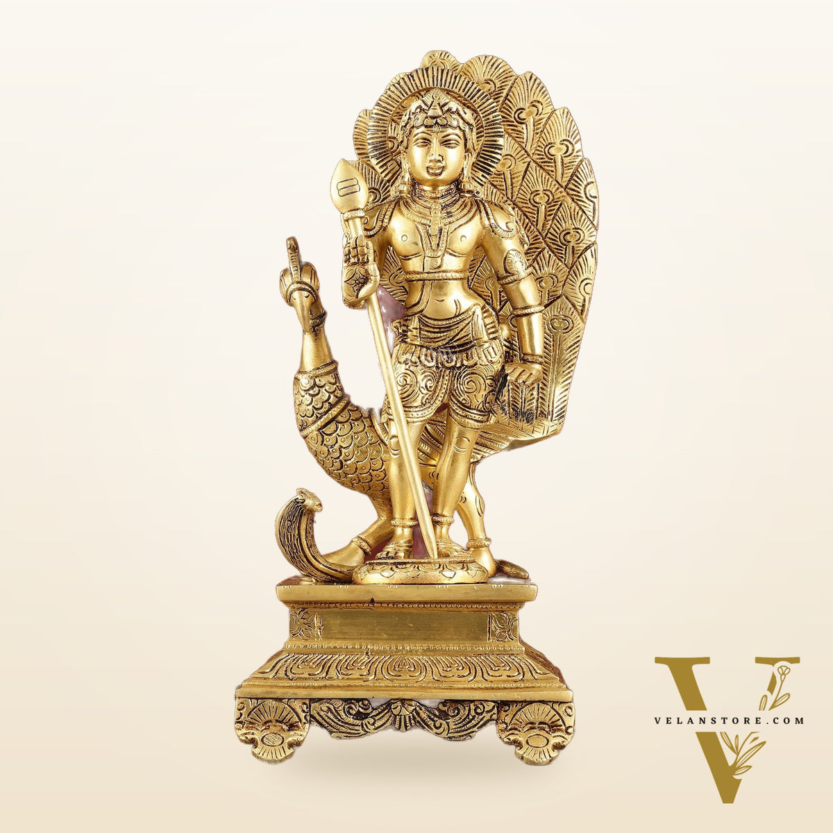 Handcrafted Lord Murgan Brass Idol - 12"
