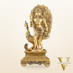 Handcrafted Lord Murgan Brass Idol - 12"