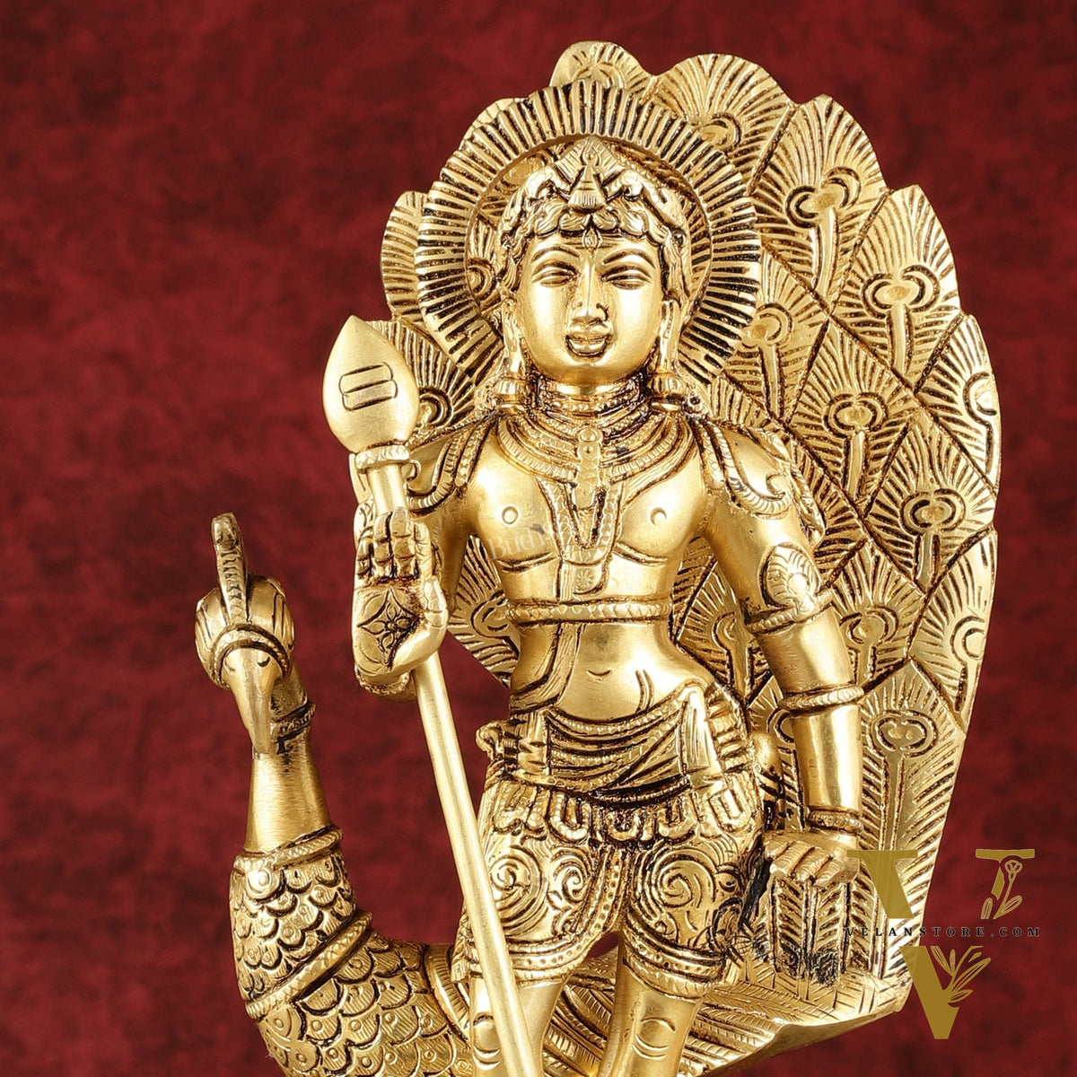 Handcrafted Lord Murgan Brass Idol - 12"