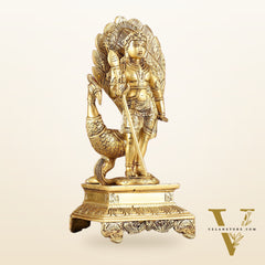 Handcrafted Lord Murgan Brass Idol - 12"