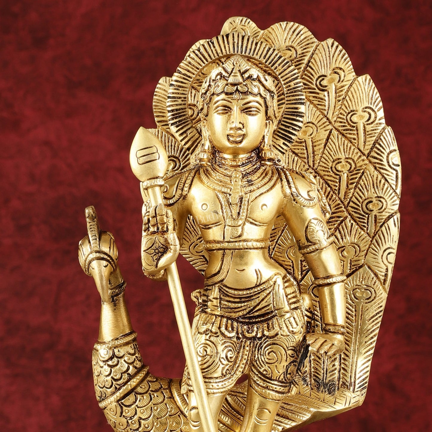 Handcrafted Lord Murgan Brass Idol - 12"