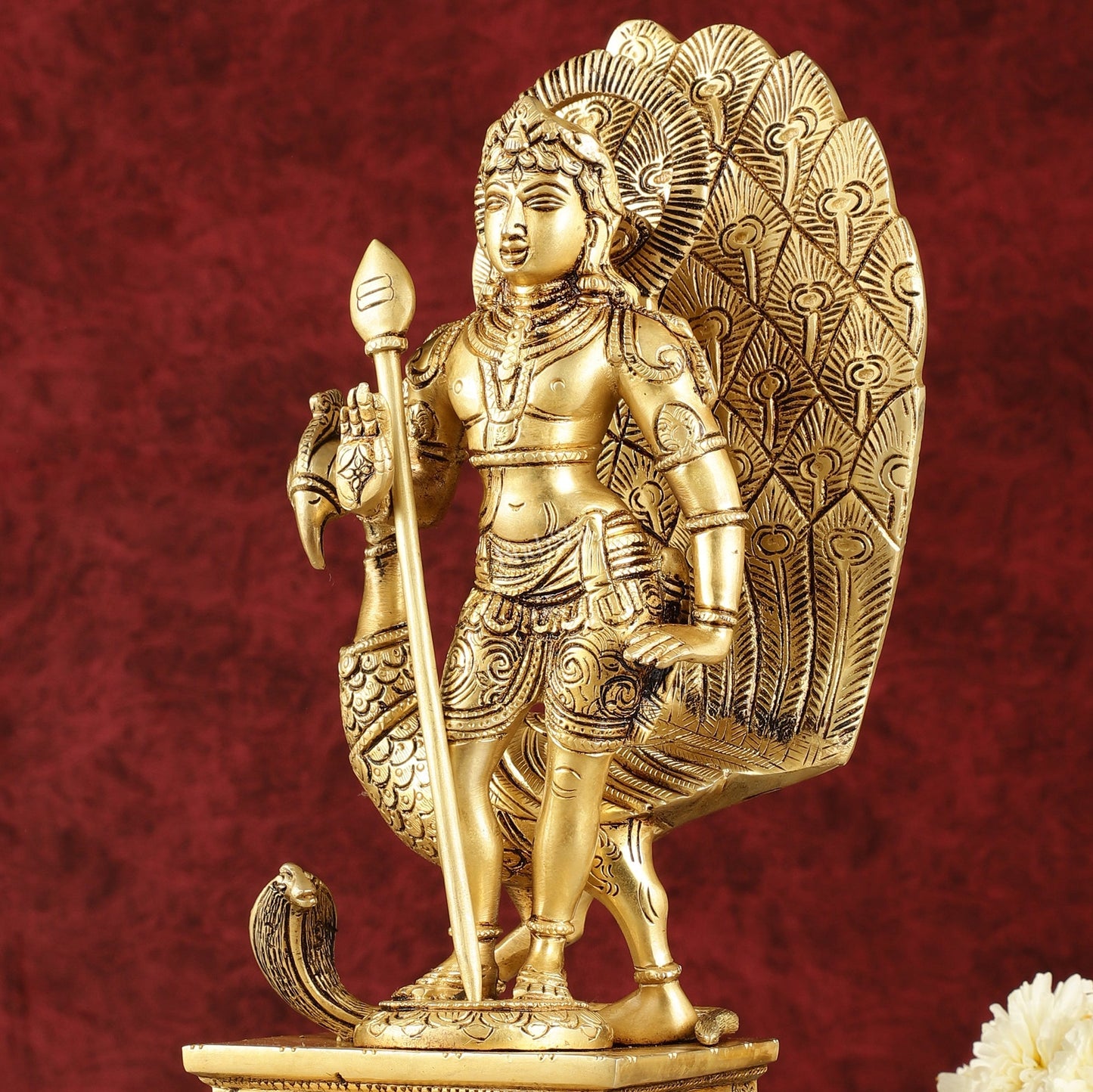 Handcrafted Lord Murgan Brass Idol - 12"
