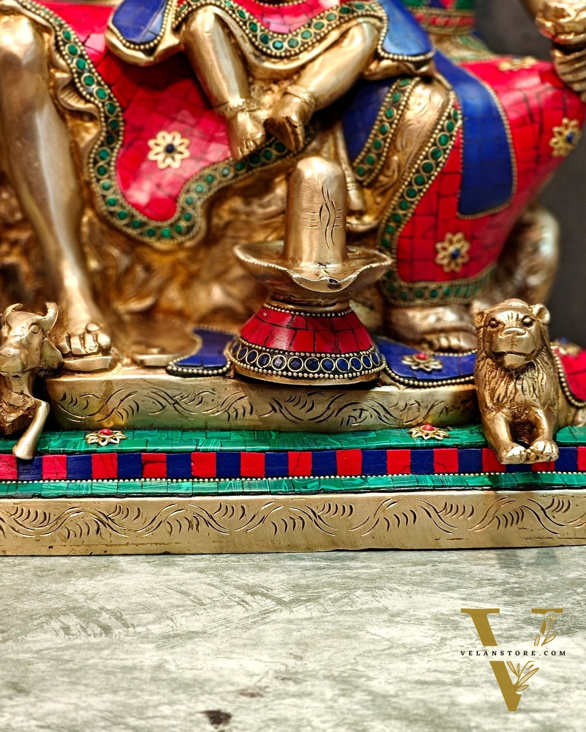 Handcrafted Lord Shiva parivar Statue - Superfine Brass | 18" Height