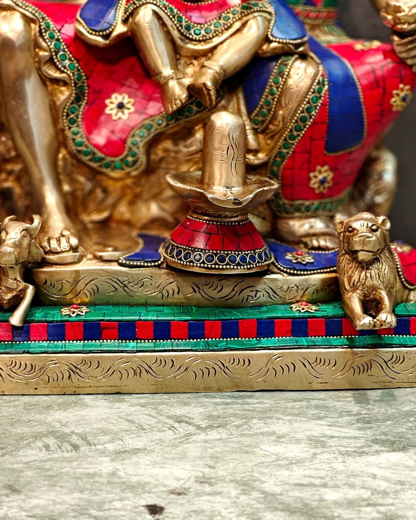 Handcrafted Lord Shiva parivar Statue - Superfine Brass | 18" Height