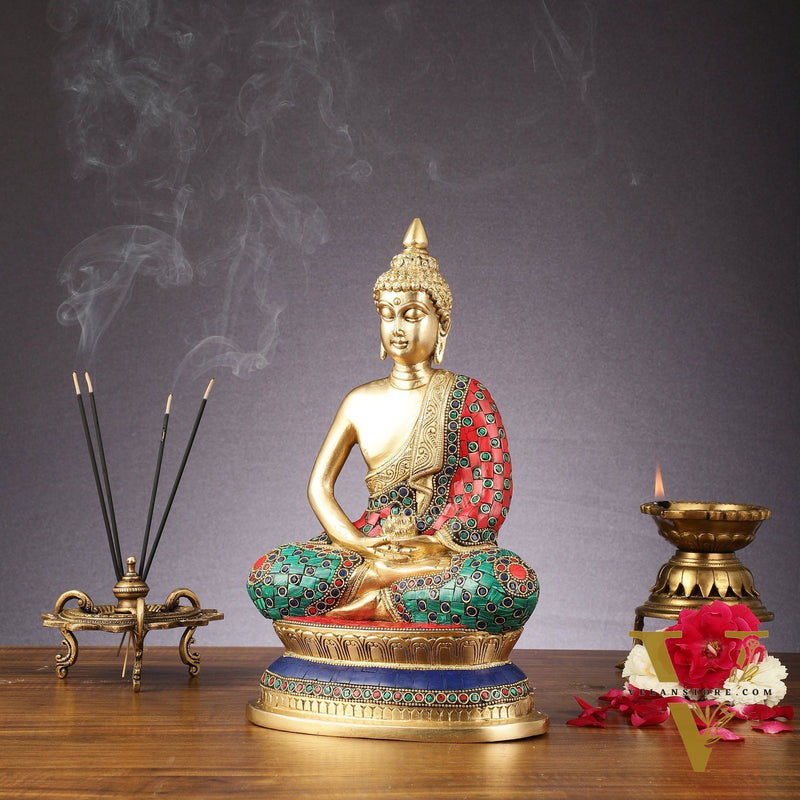 Handcrafted Meditation Buddha Idol - Cambodian Style