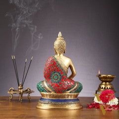 Handcrafted Meditation Buddha Idol - Cambodian Style