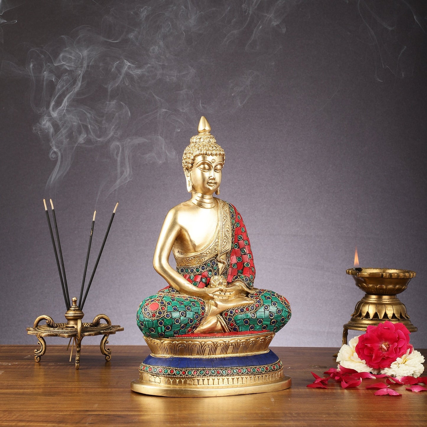 Handcrafted Meditation Buddha Idol - Cambodian Style