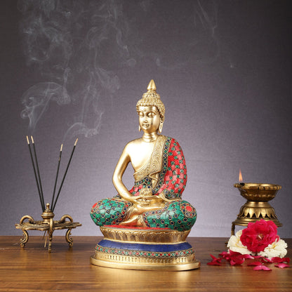 Handcrafted Meditation Buddha Idol - Cambodian Style