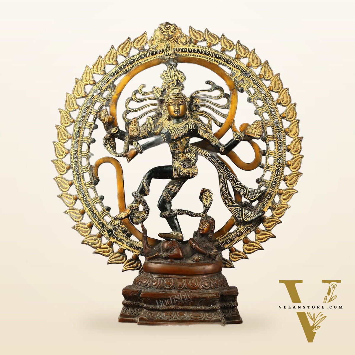 Handcrafted Nataraja Statue super antique tone 20"
